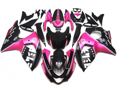 Matte Pink Custom Logos 2009-2016 Suzuki GSXR 1000 Motorcycle Fairings