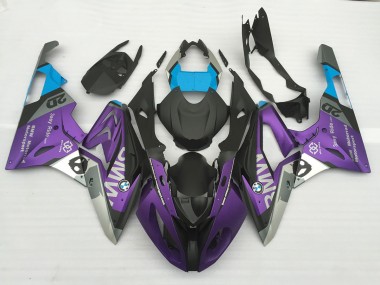 Matte Purple and Blue 2009-2018 BMW S1000RR Motorcycle Fairings