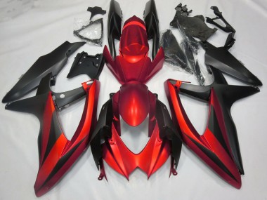 Matte Red No R 2008-2010 Suzuki GSXR 600-750 Motorcycle Fairings