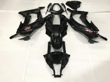 Metallic Black 2009-2012 Kawasaki ZX6R Motorcycle Fairings