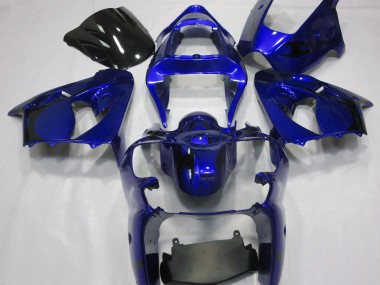 Metallic Blue 2000-2002 Kawasaki ZX6R Motorcycle Fairings