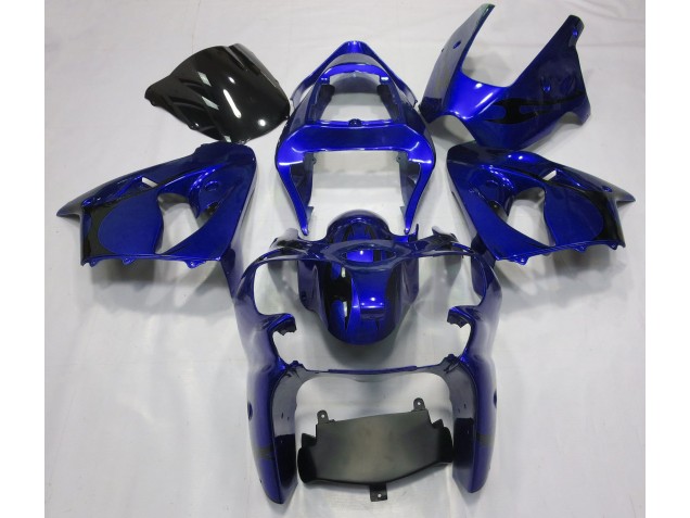 Metallic Blue 2000-2002 Kawasaki ZX6R Motorcycle Fairings