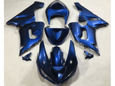 Metallic Blue 2005-2006 Kawasaki ZX6R Motorcycle Fairings