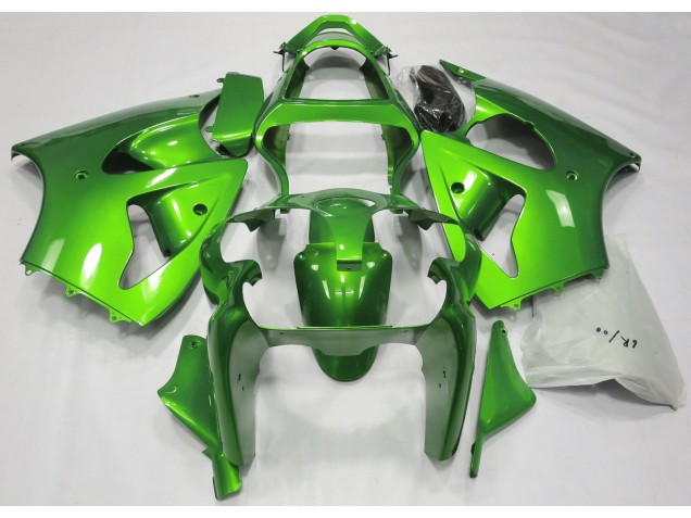 Metallic Green 2000-2002 Kawasaki ZX6R Motorcycle Fairings