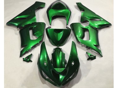 Metallic Green 2005-2006 Kawasaki ZX6R Motorcycle Fairings