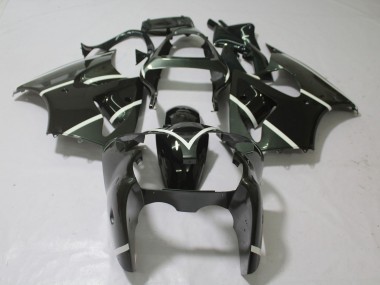 Metallic Grey & Black 2000-2002 Kawasaki ZX6R Motorcycle Fairings