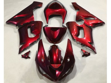 Metallic Red 2005-2006 Kawasaki ZX6R Motorcycle Fairings