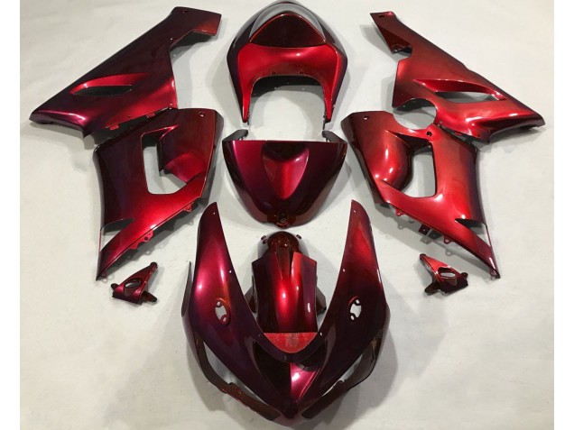 Metallic Red 2005-2006 Kawasaki ZX6R Motorcycle Fairings