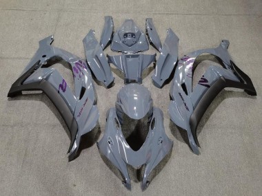 Nardo Grey & Purple 2016-2019 Kawasaki ZX10R Motorcycle Fairings