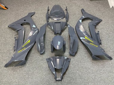 Nardo Grey & Yellow 2011-2015 Kawasaki ZX10R Motorcycle Fairings