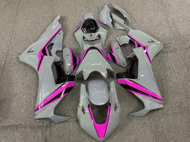 Nardo with Pink Stripes 2017-2019 Honda CBR1000RR Motorcycle Fairings