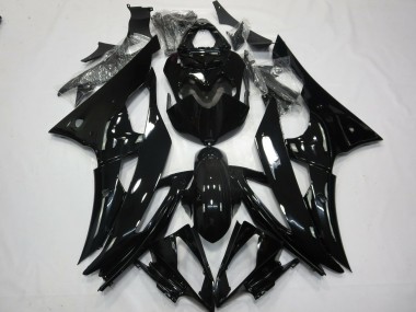 No.2 Gloss Black 2008-2016 Yamaha R6 Motorcycle Fairings