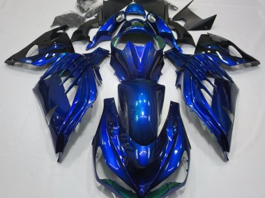 Ocean Blue Gloss 2012-2019 Kawasaki ZX14R Motorcycle Fairings