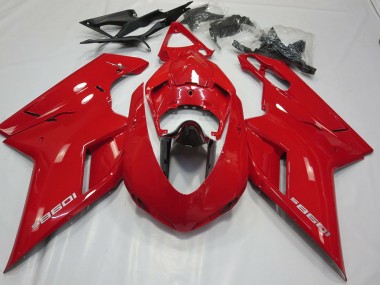 OEM Style Gloss Red 2007-2012 Ducati 848 1098 1198 Motorcycle Fairings