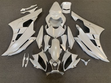 Pearl White 2006-2007 Yamaha R6 Motorcycle Fairings