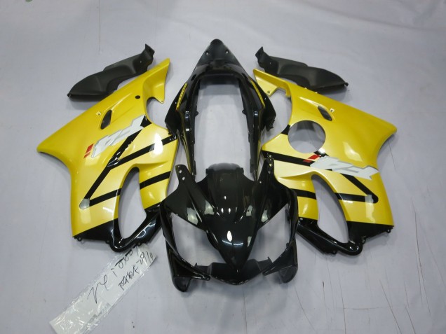 Pearl Yellow Gloss Black 2004-2007 Honda CBR600 F4i Motorcycle Fairings