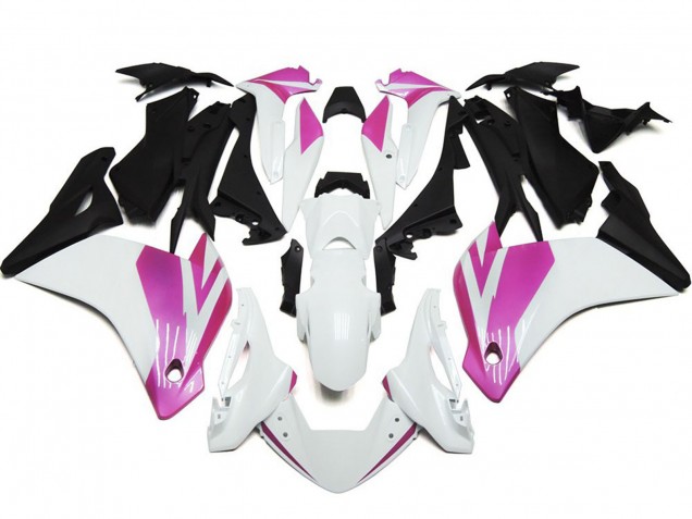 Pink and White Gloss 2011-2013 Honda CBR250RR Motorcycle Fairings