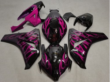 Pink Flame 2008-2011 Honda CBR1000RR Motorcycle Fairings