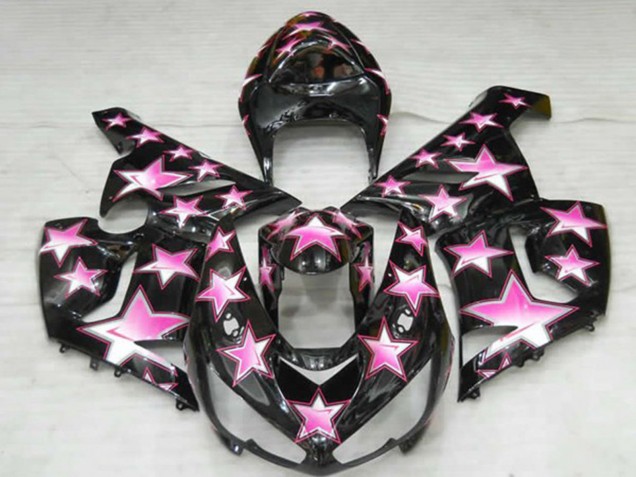 Pink Star 2005-2006 Kawasaki ZX6R Motorcycle Fairings