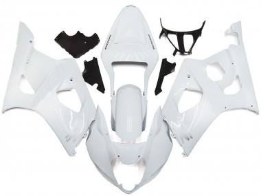 Plain Gloss White Style 2003-2004 Suzuki GSXR 1000 Motorcycle Fairings