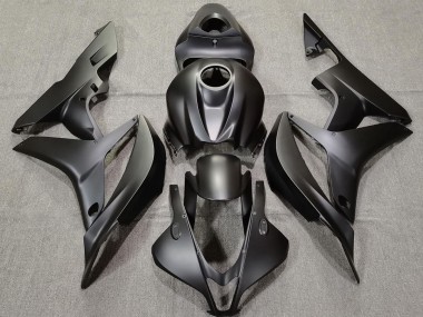 Plain Matte Black 2007-2008 Honda CBR600RR Motorcycle Fairings