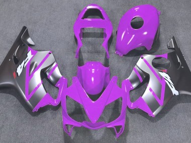 Purple and Matte Silver 2001-2003 Honda CBR600 F4i Motorcycle Fairings