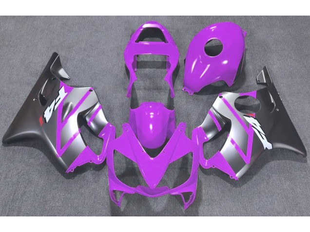 Purple and Matte Silver 2001-2003 Honda CBR600 F4i Motorcycle Fairings