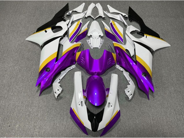 Purple and Yellow Gloss 2017-2019 Yamaha R6 Motorcycle Fairings