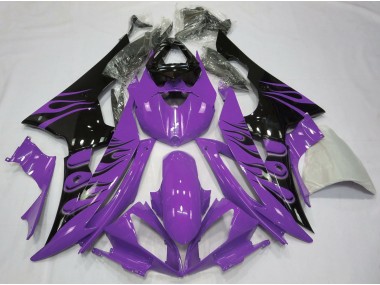 Purple Flame Style 2008-2016 Yamaha R6 Motorcycle Fairings