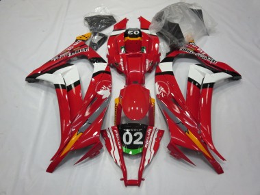 Red 02 2011-2015 Kawasaki ZX10R Motorcycle Fairings