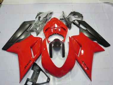 Red 2007-2012 Ducati 848 1098 1198 Motorcycle Fairings