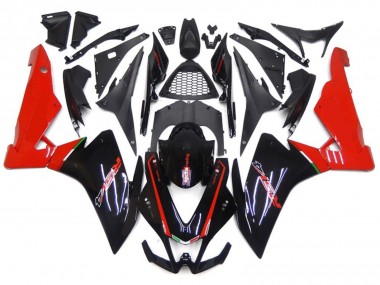 Red and Black 2010-2015 Aprilia RSV4 1000 Motorcycle Fairings