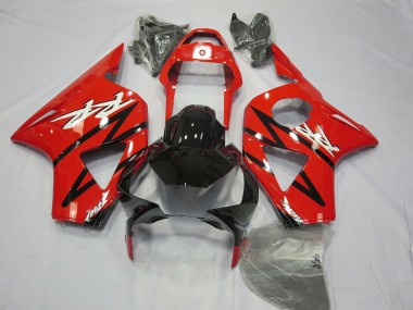 Red and Black No.2 2002-2003 Honda CBR954 Motorcycle Fairings