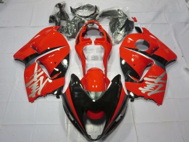 Red and Black Silver Decal 1997-2007 Suzuki GSXR 1300 Motorcycle Fairings