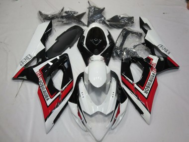 Red Black and White 2005-2006 Suzuki GSXR 1000 Motorcycle Fairings