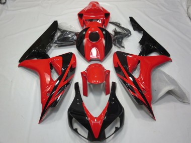 Red Black OEM Style No Decals 2006-2007 Honda CBR1000RR Motorcycle Fairings