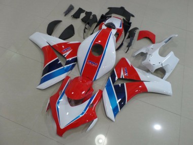 Red Blue and White 2008-2011 Honda CBR1000RR Motorcycle Fairings