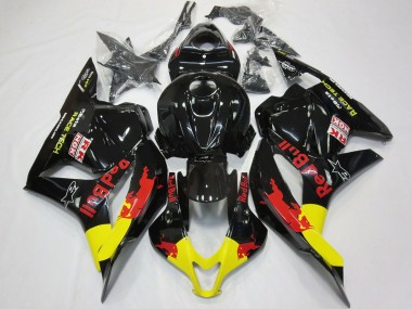 Red Bull Gloss Black 2009-2012 Honda CBR600RR Motorcycle Fairings