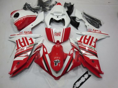 Red Fiat 2007-2008 Yamaha R1 Motorcycle Fairings