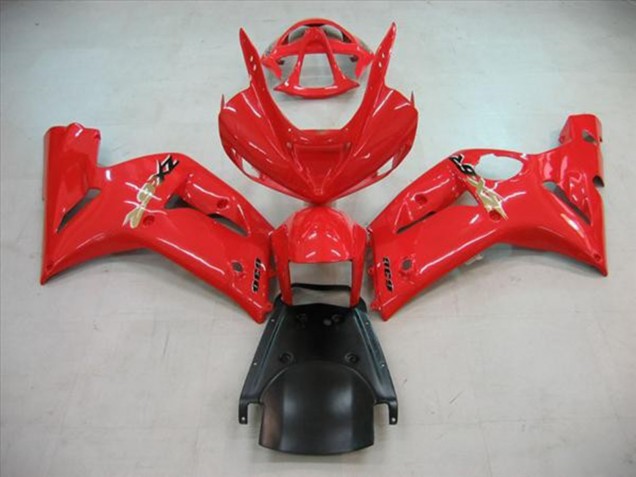 Red Gloss 2003-2004 Kawasaki ZX6R Motorcycle Fairings