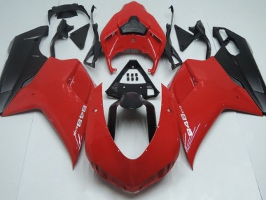 Red Matte Black 2007-2012 Ducati 848 1098 1198 Motorcycle Fairings