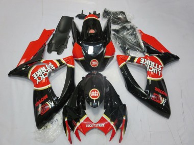 Red Strike 2006-2007 Suzuki GSXR 600-750 Motorcycle Fairings