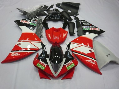 Red White Yamalube 2013-2014 Yamaha R1 Motorcycle Fairings