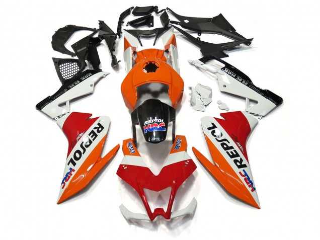 Repsol White and Red 2012-2015 Aprilia RS4 125 Motorcycle Fairings