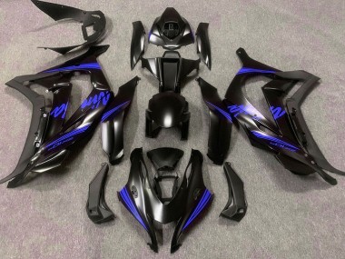 Satin Black & Blue 2016-2019 Kawasaki ZX10R Motorcycle Fairings