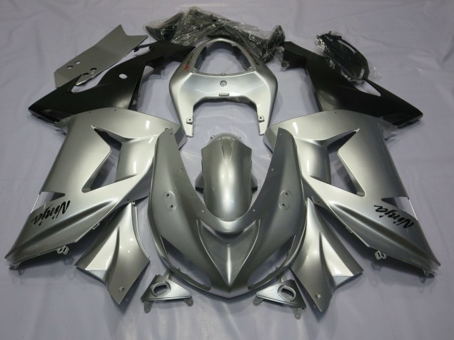 Silver 2006-2007 Kawasaki ZX10R Motorcycle Fairings