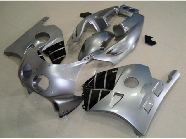 Silver and Black 1990-1998 Honda CBR250RR Motorcycle Fairings