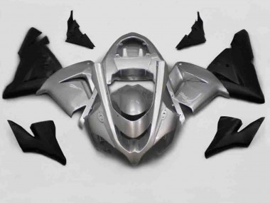 Silver Black 2004-2005 Kawasaki ZX10R Motorcycle Fairings