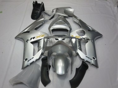 Silver OEM Style 2003-2004 Kawasaki ZX6R Motorcycle Fairings