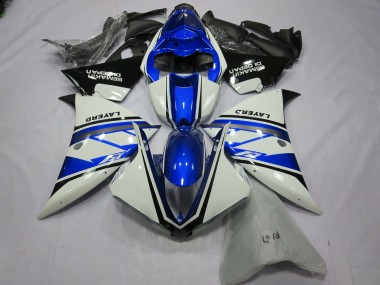 Silver White Yamalube 2013-2014 Yamaha R1 Motorcycle Fairings